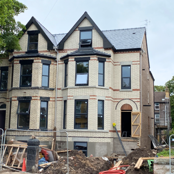 Hartington Road Liverpool completed Victorian house renovation exterior view