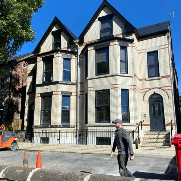 Hartington Road Liverpool fully completed Victorian house rebuild and renovation with new frontage