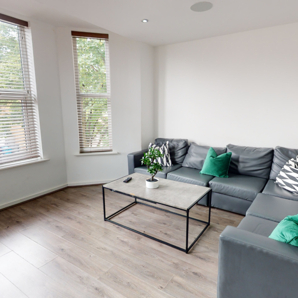 Hartington Road Liverpool completed living room renovation showing modern interior and flooring