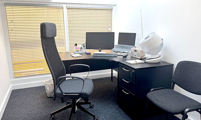 Liverpool office construction completed meeting room New Start Homes mezzanine level fit-out